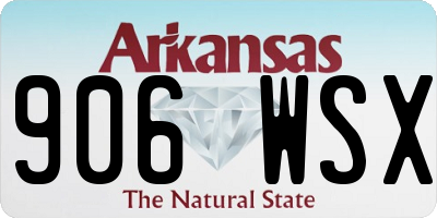 AR license plate 906WSX