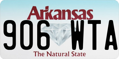 AR license plate 906WTA
