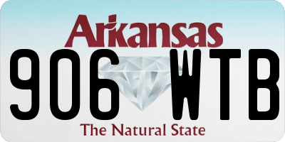 AR license plate 906WTB