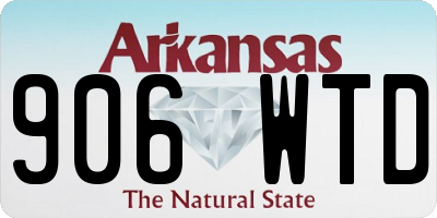 AR license plate 906WTD