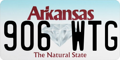 AR license plate 906WTG