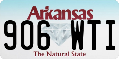 AR license plate 906WTI