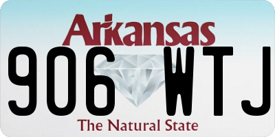 AR license plate 906WTJ