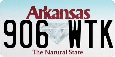 AR license plate 906WTK
