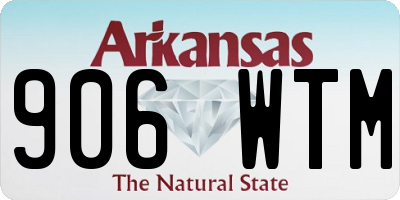 AR license plate 906WTM