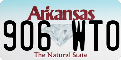 AR license plate 906WTO
