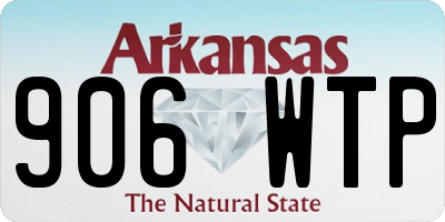 AR license plate 906WTP