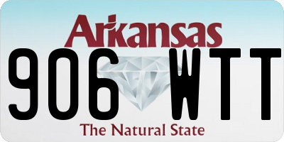 AR license plate 906WTT