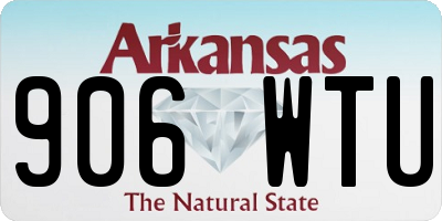 AR license plate 906WTU