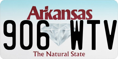 AR license plate 906WTV