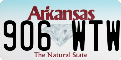 AR license plate 906WTW