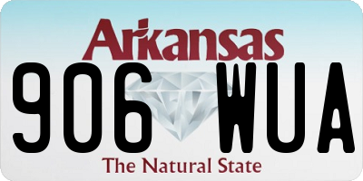 AR license plate 906WUA