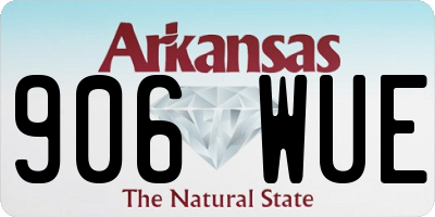 AR license plate 906WUE