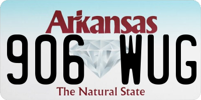 AR license plate 906WUG