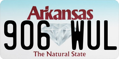 AR license plate 906WUL
