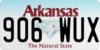 AR license plate 906WUX