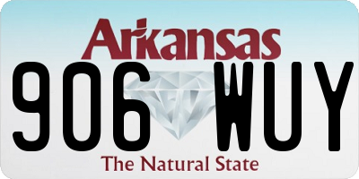 AR license plate 906WUY