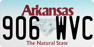 AR license plate 906WVC