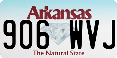 AR license plate 906WVJ