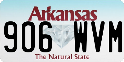 AR license plate 906WVM