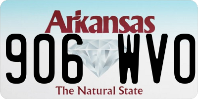 AR license plate 906WVO