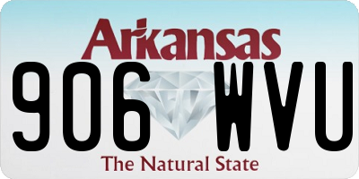 AR license plate 906WVU