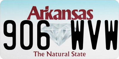 AR license plate 906WVW