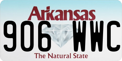 AR license plate 906WWC