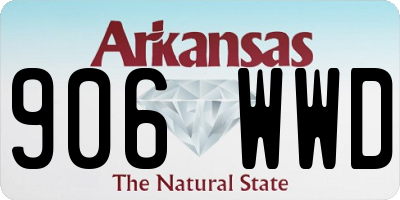 AR license plate 906WWD