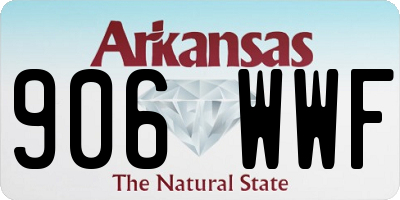 AR license plate 906WWF