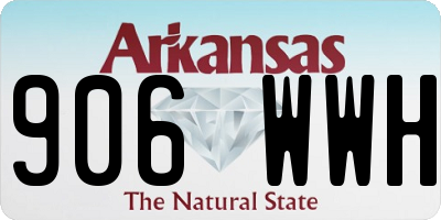 AR license plate 906WWH