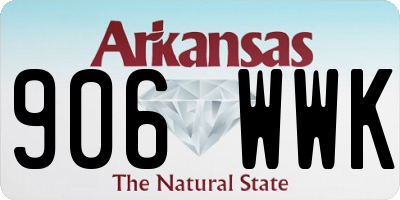 AR license plate 906WWK