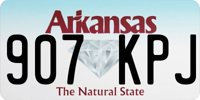 AR license plate 907KPJ