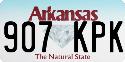 AR license plate 907KPK