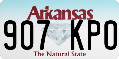 AR license plate 907KPO