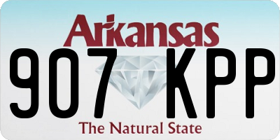 AR license plate 907KPP