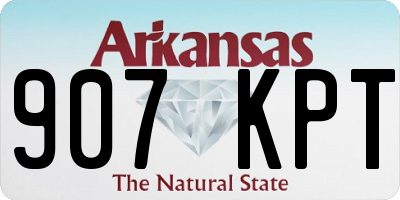 AR license plate 907KPT