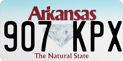 AR license plate 907KPX