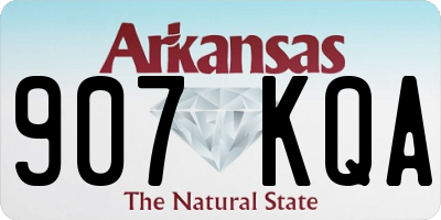 AR license plate 907KQA