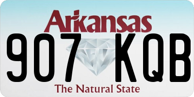 AR license plate 907KQB