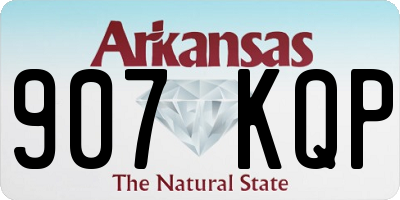 AR license plate 907KQP