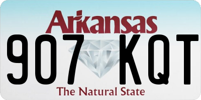 AR license plate 907KQT