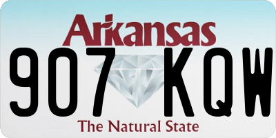 AR license plate 907KQW