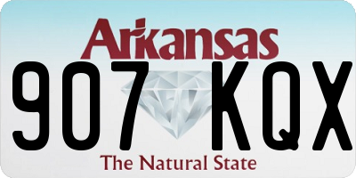 AR license plate 907KQX