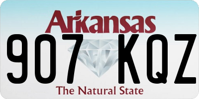 AR license plate 907KQZ