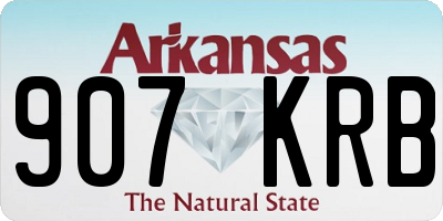 AR license plate 907KRB