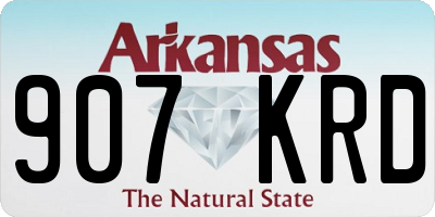 AR license plate 907KRD