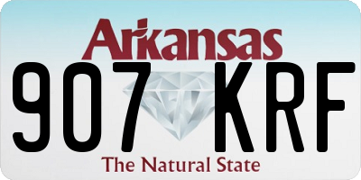 AR license plate 907KRF