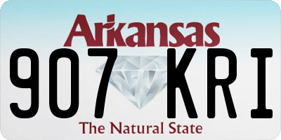 AR license plate 907KRI