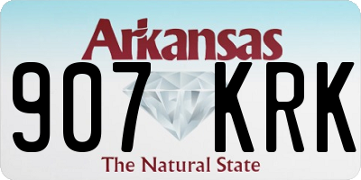 AR license plate 907KRK